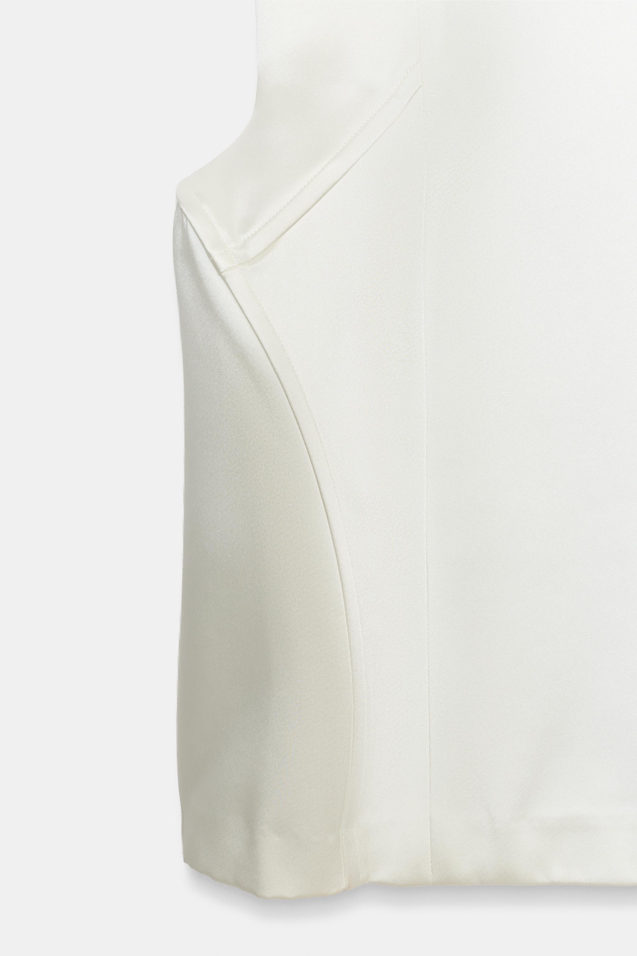 SATIN EFFECT VOLUMINOUS MINI DRESS